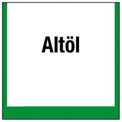 Umweltschild 'Sammelbehälter für Altöl'