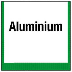 Umweltschild 'Sammelbehälter für Aluminium'