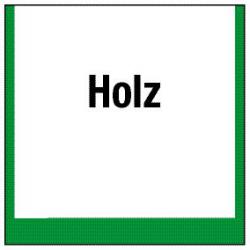 Umweltschild 'Sammelbehälter für Holz' - 5 bis 40cm