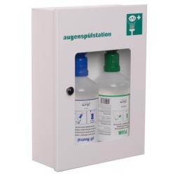 Augen-Notfallschrank von Plum - Phosphatpufferlösung und Natriumchloridlösung - DIN 12930