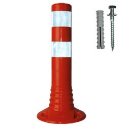 Absperrpfosten - PUR - flexibel - 450mm - reflektierend - orange