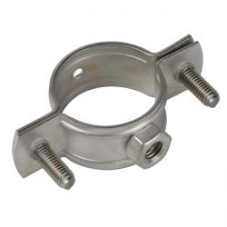 Rohrschelle o. Einlage - Edelstahl - 20mm breit - � 15 bis 89 mm