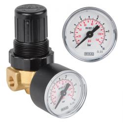 Mini-Druckregler für Luft und Wasser - Messing - G 1/8' und G 1/4' - 340 l/min