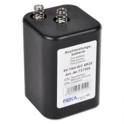 Hochleistungs-Blockbatterie - für Baustellenlampen - 6V 7Ah