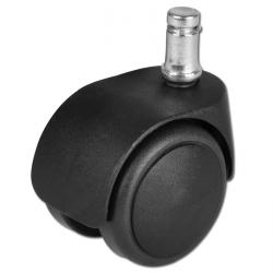 Stuhlrolle - Kunststoff - 50kg - im 5-er Pack - Steckbefestigung - für harte und weiche Böden