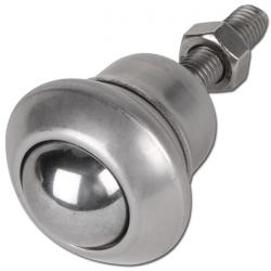 Kugelrollen - mit Gewindezapfen - Tragkraft 25-140 kg - rostfrei