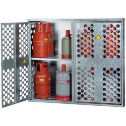 Flüssiggasflaschen- schrank - diverse Lagervolumina 9x33kg, 20x11kg oder 36x5kg