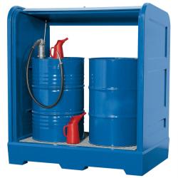 Gefahrstoffdepot - Auffangvolumen 245 l - für 1 Fass à 200 Liter