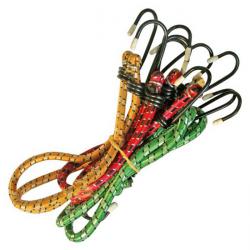 Gummi-Gepäckbänder 'BGS' - mit Haken - 6-tlg.