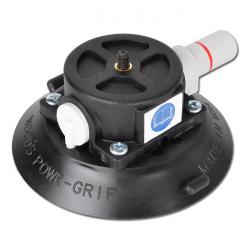 Saughalter - mit Handpumpe - Gewinde 1/4' - schwarz