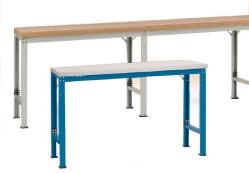 Grund-Werkbank - Höhe 740 bis 1040 mm - Multiplex - 50 mm Plattenhöhe