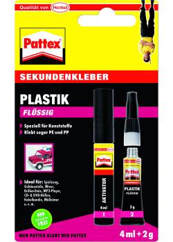 Pattex Sekundenkleber 'PSA 12' - Plastic - flüssig - 2g/4ml