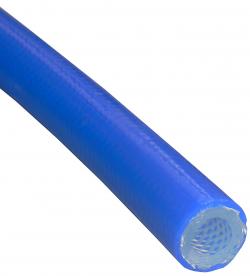 Silikon-Gewebeschlauch - Glasseide - blau