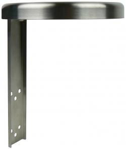 Regenschutzdach für Wandascher 'Rondo' - Material Edelstahl