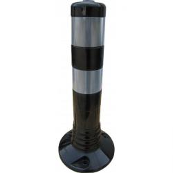 Absperrpfosten - PUR - flexibel - 450 mm - reflektierend - schwarz