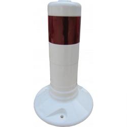 Absperrpfosten - PUR - flexibel – 300 mm - reflektierend – weiss