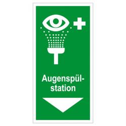 Rettungszeichen 'Augenspülstation' 10x20cm/20x40cm