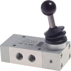 Handhebelventil - 3/2-Wege mit Raste - G 1/8\' bis G 1/2\'