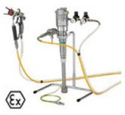 Wagner 22-18S AC Spraypack Ständer komplett - mit pneumatischer Kolbenpumpe
