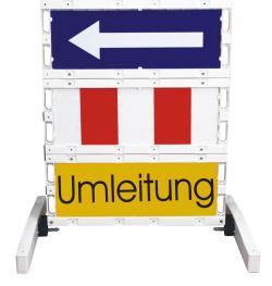 Klappbake - retroreflektierend - Höhe 1320 mm - Breite 1000 mm - Kunststoff PPC - maxi