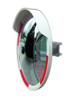 Verkehrsspiegel - Acrylglas - � 600 mm  - Rand rot/weiß