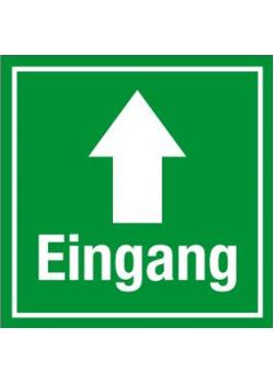 Türkennzeichnung 'Eingang mit Richtungspfeil'
