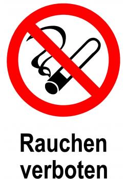 Verbotsschild - 'Rauchen verboten' 20x30cm/30x45cm