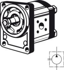 Zahnradpumpe REXROTH BOSCH - Boschflansch -  Drehrichtung rechts