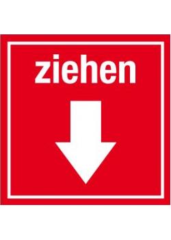 Türkennzeichnung 'ziehen / mit Richtungspfeil'