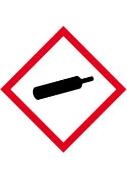 GHS Kennzeichen 'Unter Druck stehende Gase' - Seitenlänge 5-40 cm
