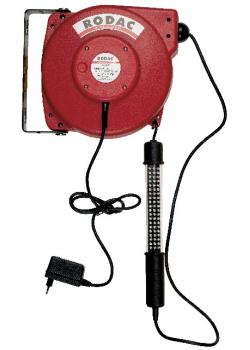Kabelaufroller mit tragbarer Ledlampe