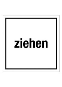 Türkennzeichnung 'ziehen' - 50 mm bis 400 mm