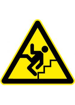 Warnzeichen 'Warnung vor Treppen' - Schenkellänge 5-40 cm