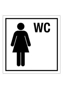 Türkennzeichnung 'Damen WC' - 50 mm bis 400 mm