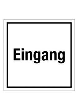Türkennzeichnung 'Eingang' - 50 mm bis 400 mm