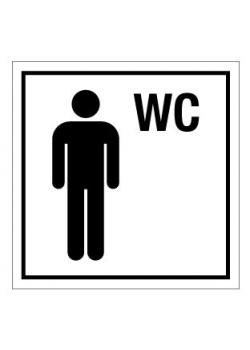 Türkennzeichnung 'Herren WC' - 50 mm bis 400 mm