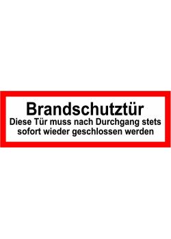 Brandschutz - 'Brandschutztür' - 5x15/10x30 oder 20x60 cm