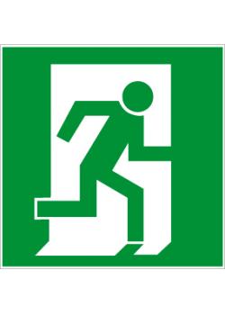 Fluchtwegzeichen 'Notausgang rechte Hand' - 5-40 cm