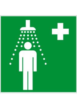 Rettungszeichen 'Notdusche' - Seitenlänge 5-40 cm