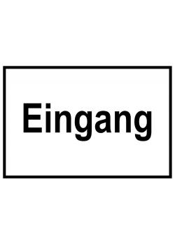 Zufahrts und Zutrittsschild - Eingang -