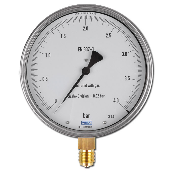 FeinmessManometerKlasse 0,6 Ø 160 mm von 1200 bis 1600 bar