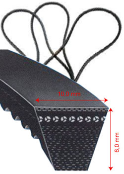 Keilriemen 17x1118 Li Profil Z - DIN 2215 Für Industrie & Maschinenbau