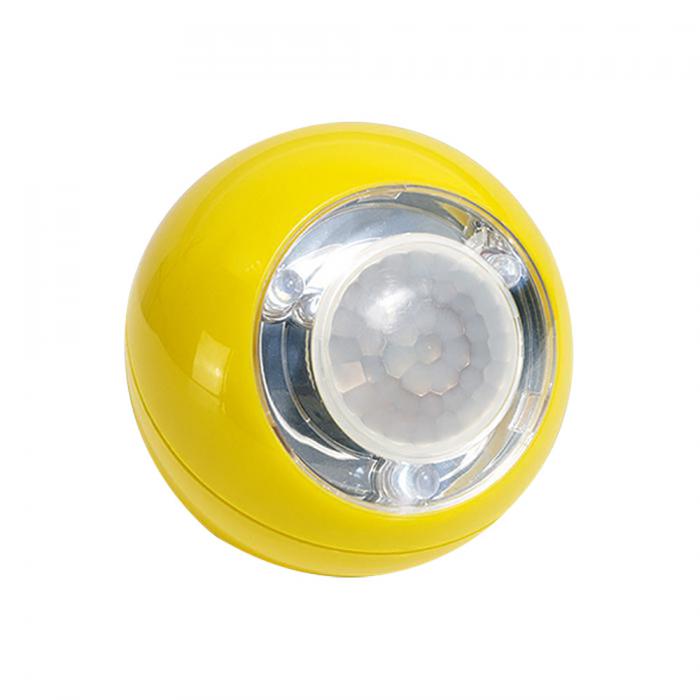 LED-Lichtball - für Innen - Gelb - Bewegungsmelder 120° - Batteriebetrieben