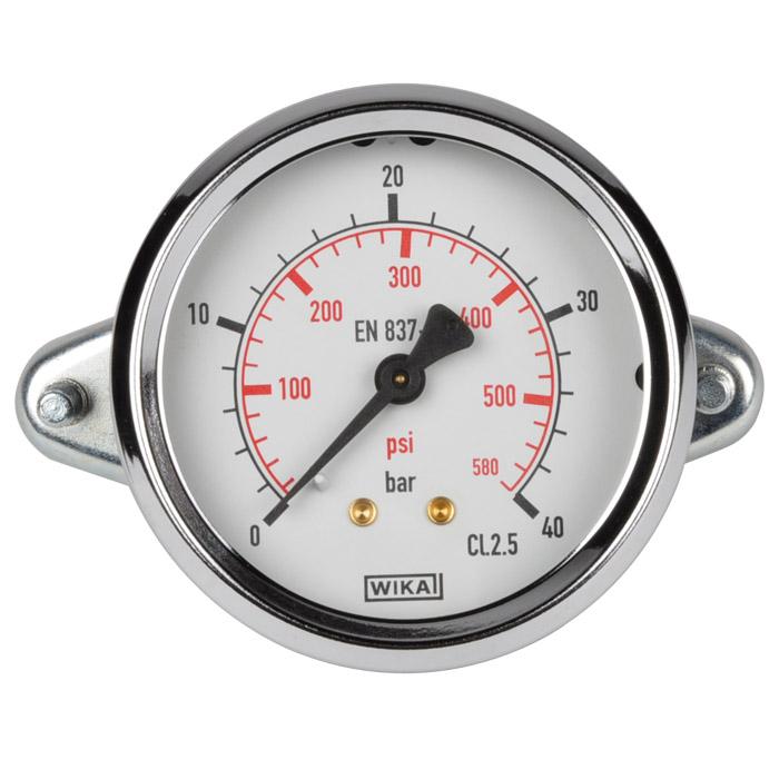 Manometer Klasse 2,5 1 bar bis 400 bar waagerecht Ø 40100 mm