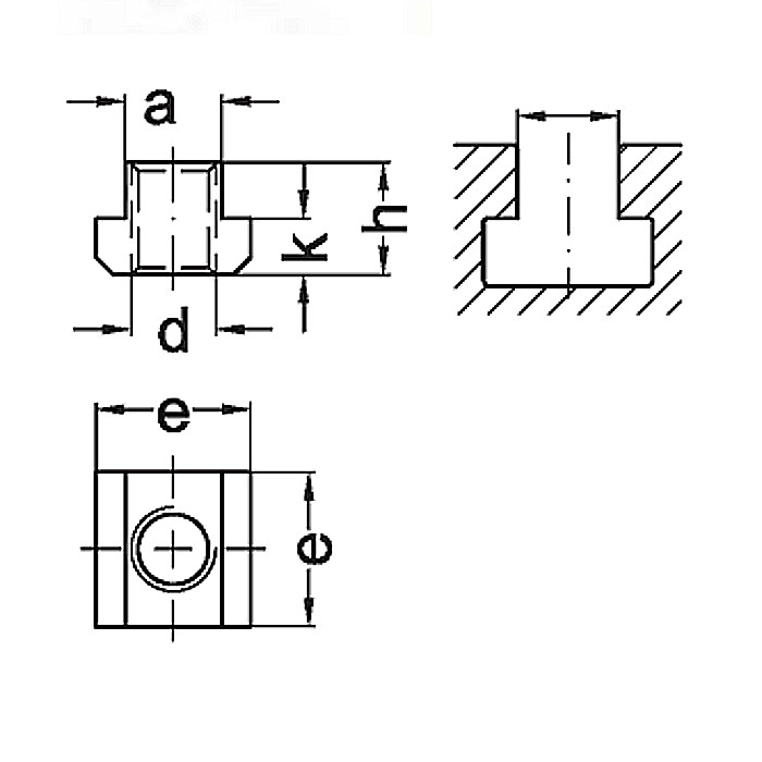 Nutenstein versch. Abmessungen DIN 508