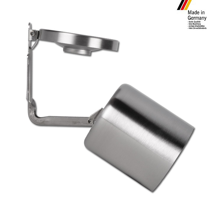 Sicherheitswandascher "Rondo Midi" - Vol. ca. 1 Ltr. - Edelstahl