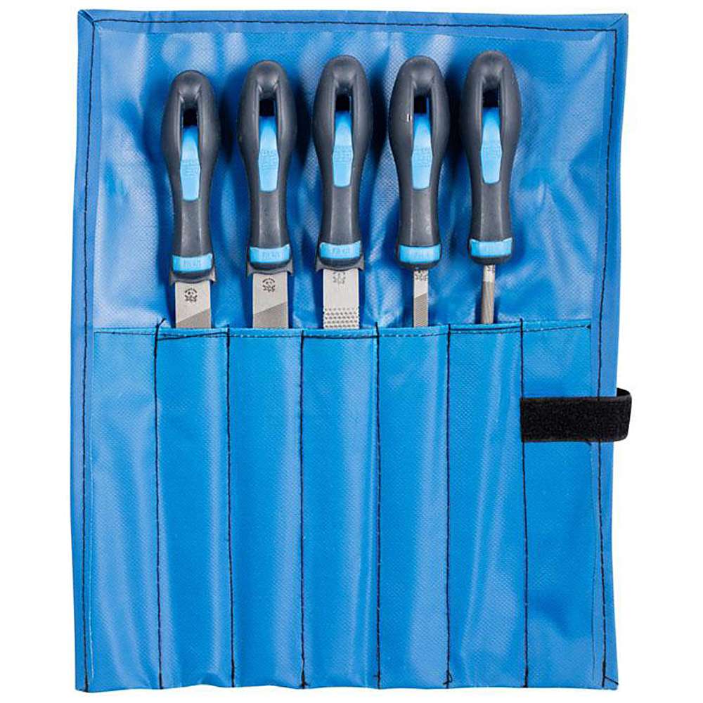 Umkarton PFERD 11801531 Werkstattfeilen-Set Hieb 1 in PVC-Rolltasche inkl 