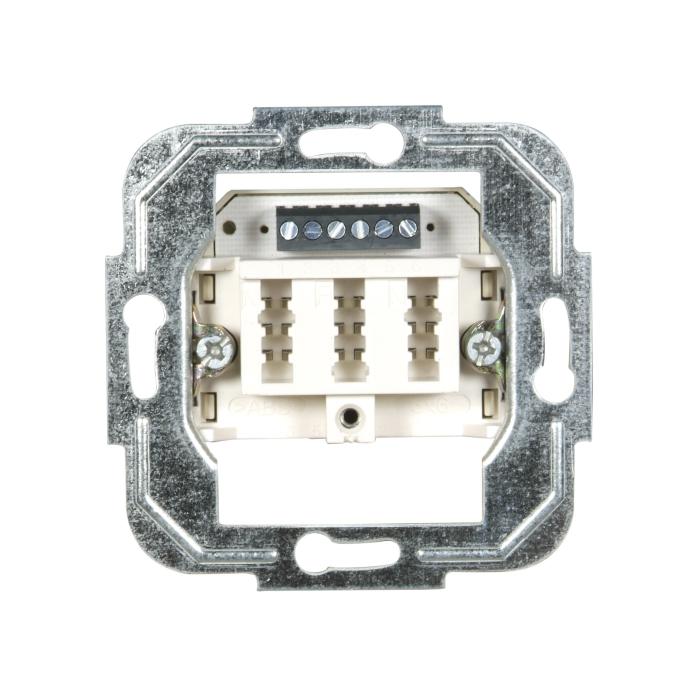 UP-TAE Telefonsteckdose 3-fach – Für 1 Fernsprechapparat, Deutsches Produkt, Kompakte Bauweise