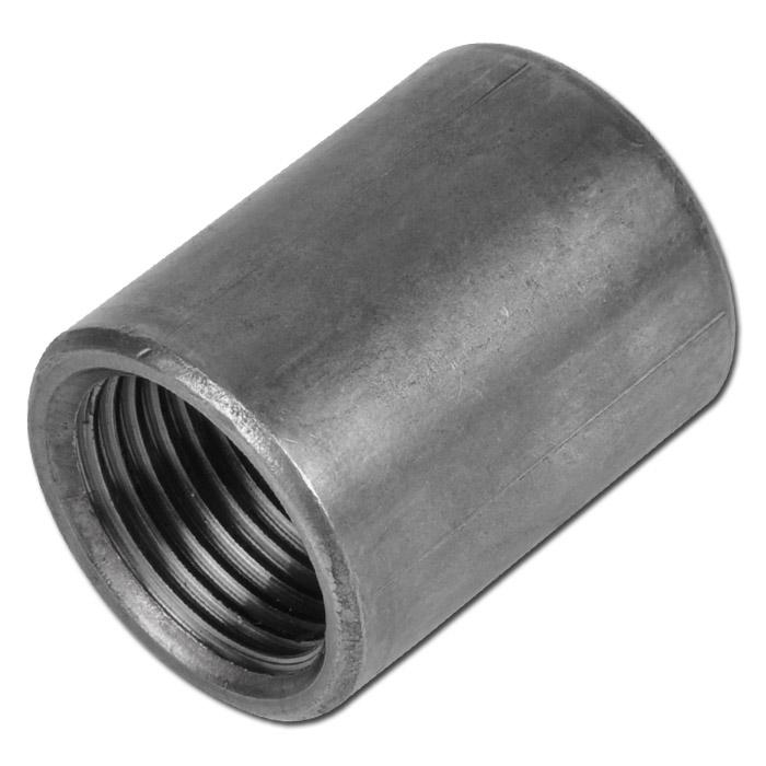 2 Stück Fittings Muffe Einschweißmuffe Stahl mit Innengewinde 