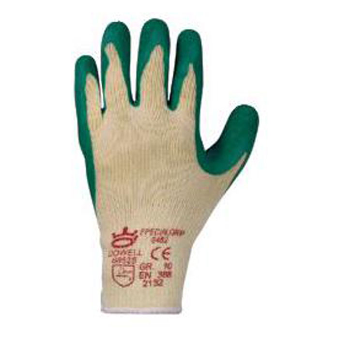 Arbeitshandschuhe Strickhandschuh Naturlatex-Beschichtet grün Gr 8